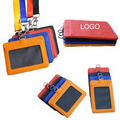 PU Leather Lanyard Business ID card Badge holder